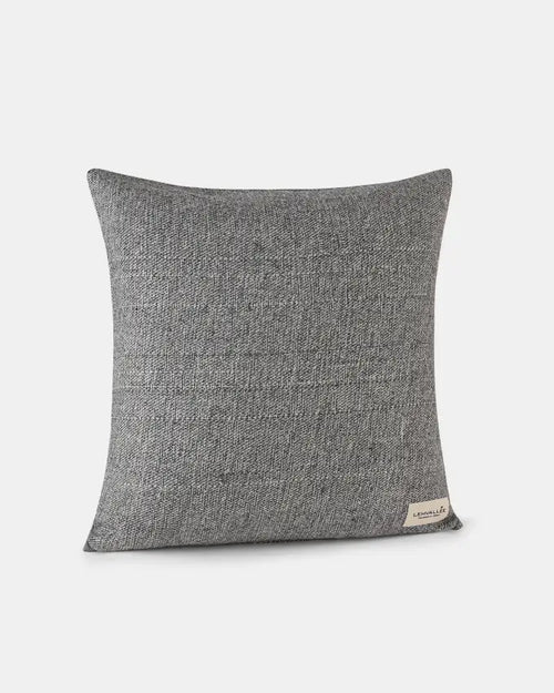 Changla Top square cushion cover in natural grey wool