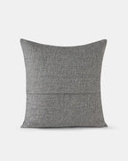 Natural grey Changla Top square cushion cover with rich woven texture