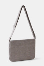 Laptop Soft Brown Bag in walnut brown handwoven wool