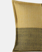 Handcrafted Padum Weave square wool cushion with flange edge